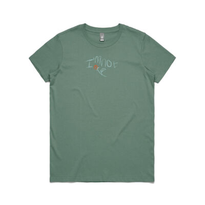 i'm not - green tee (W) Thumbnail
