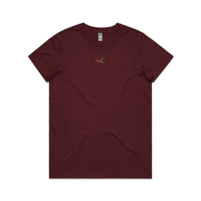 i'm not tee - burgundy (W) Thumbnail